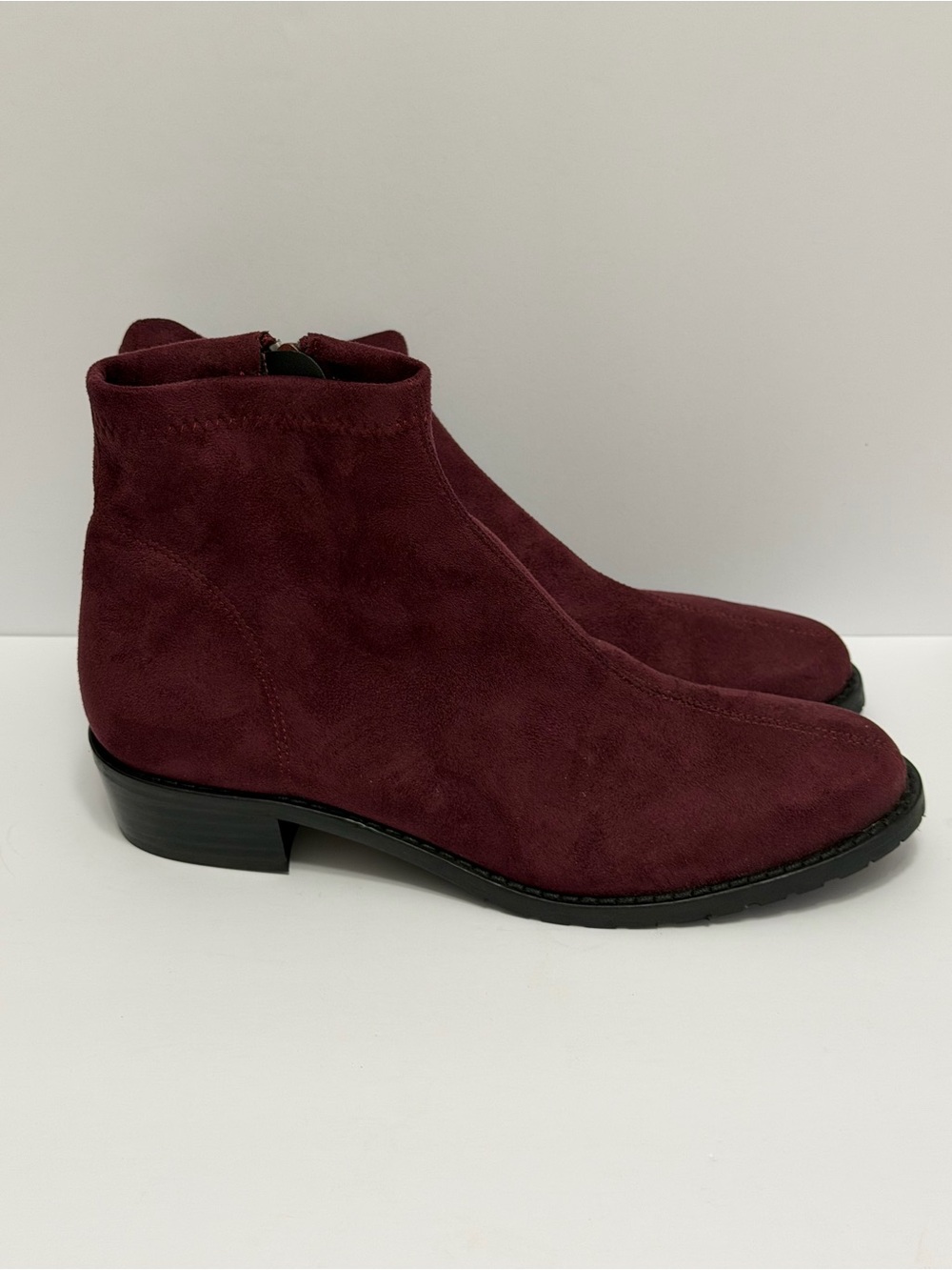 Ron White Gina Water Resistant Burgundy Suede Ankle Boots Size EU 38.5 NEW